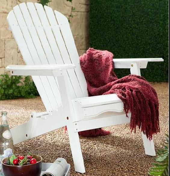 Outdoor Furniture Wooden Foldable Adirondack Chair