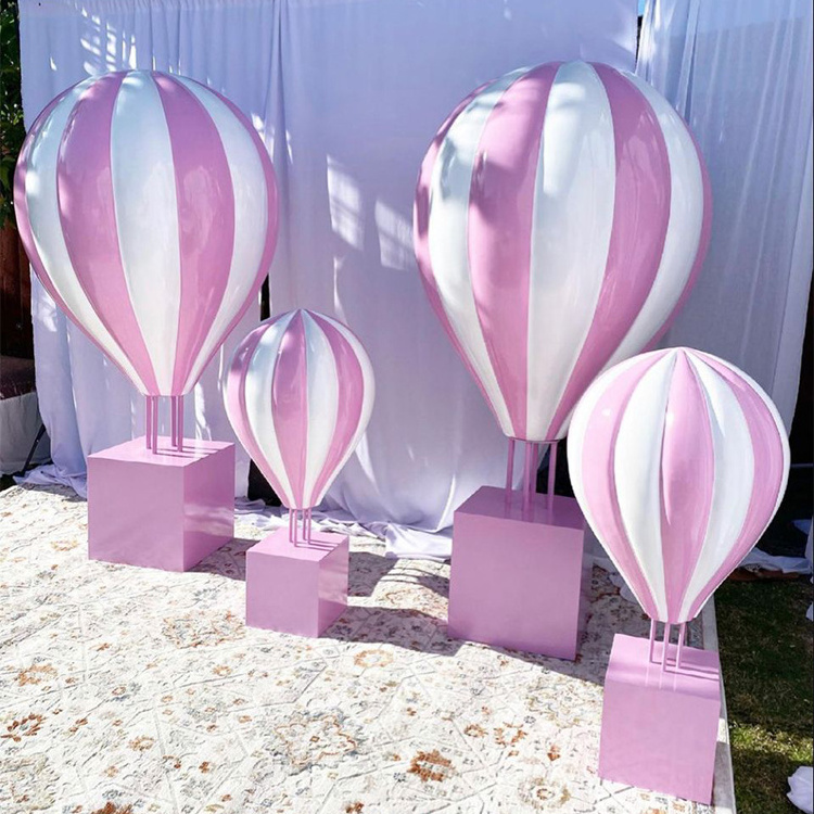 Hot Air Balloon Fiberglass Decoration Hot Air Balloon Sculpture  Wedding Decoration