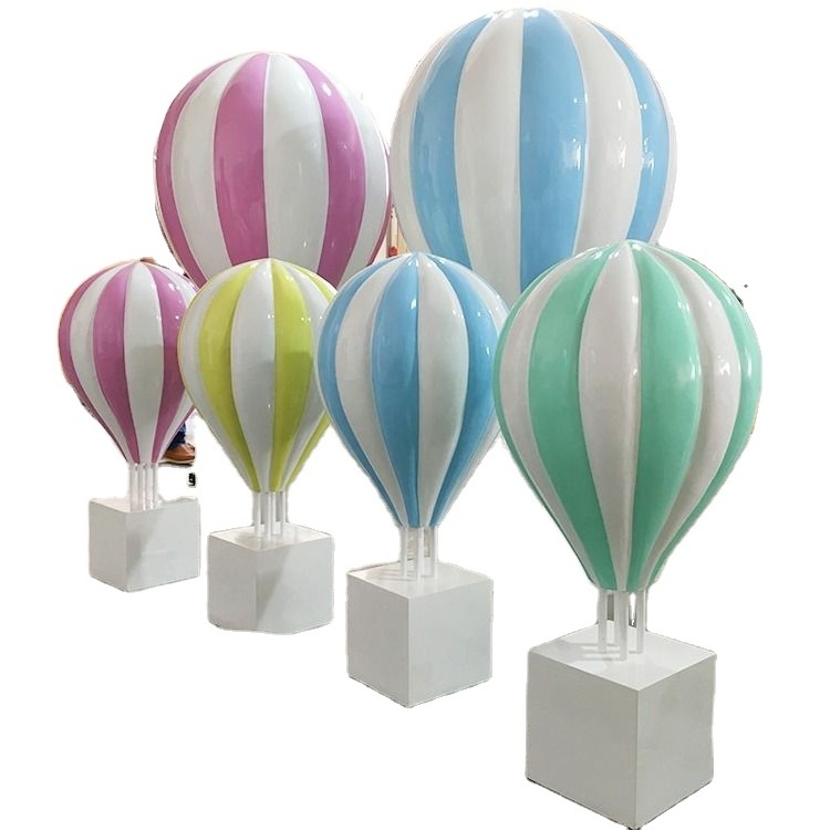 Hot Air Balloon Fiberglass Decoration Hot Air Balloon Sculpture  Wedding Decoration