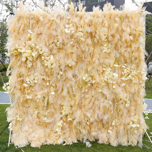 Party Wedding Supplies Decoration Flower Pampas Grass Floral Wall Backdrop