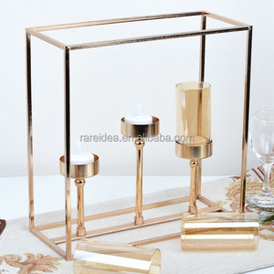 Candelabra Wedding Gold Centerpiece Candle For Birthday Party