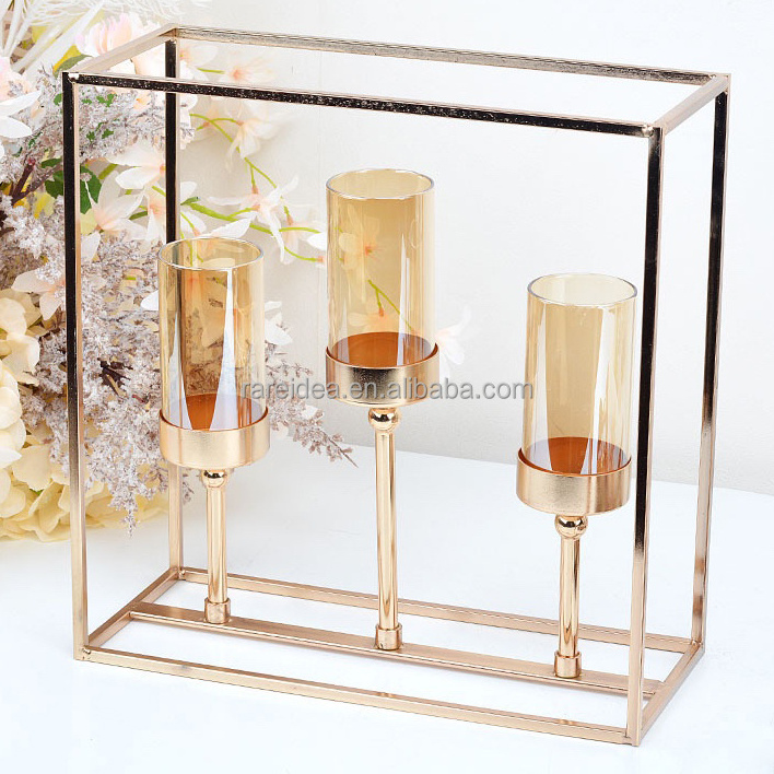 Candelabra Wedding Gold Centerpiece Candle For Birthday Party