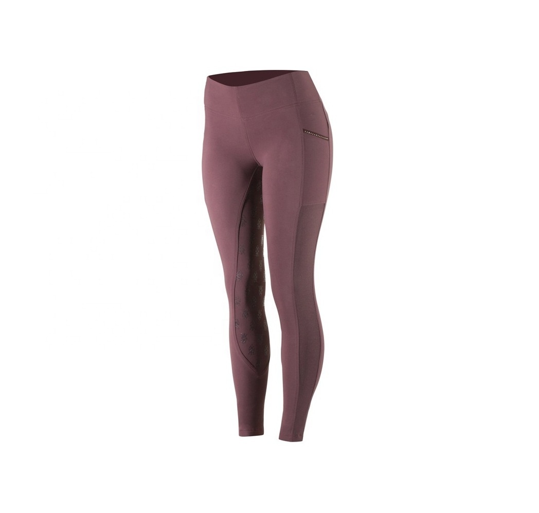 High Performance Luxury Horse Riding Silicone Tights  Bottom Hot Selling Button Riding Breeches Silicone Horse Leggings