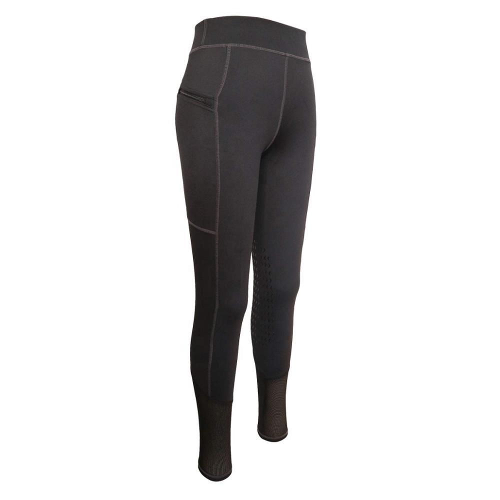 High Performance Luxury Horse Riding Silicone Tights  Bottom Hot Selling Button Riding Breeches Silicone Horse Leggings