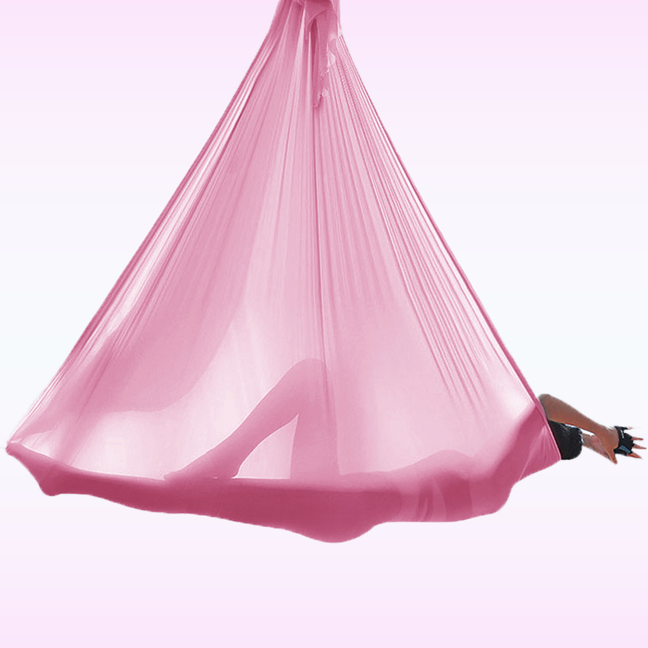 Wholesale 2023 Flying Hammock Aerial Yoga Swing Pink Trapeze Sling Prop Gravity Inversion Home Gym Yoga Hammock