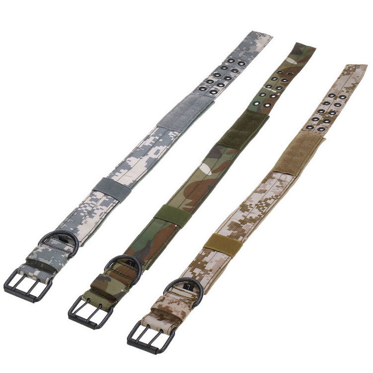 High quality multi color adjustable training nylon dog tactical collar