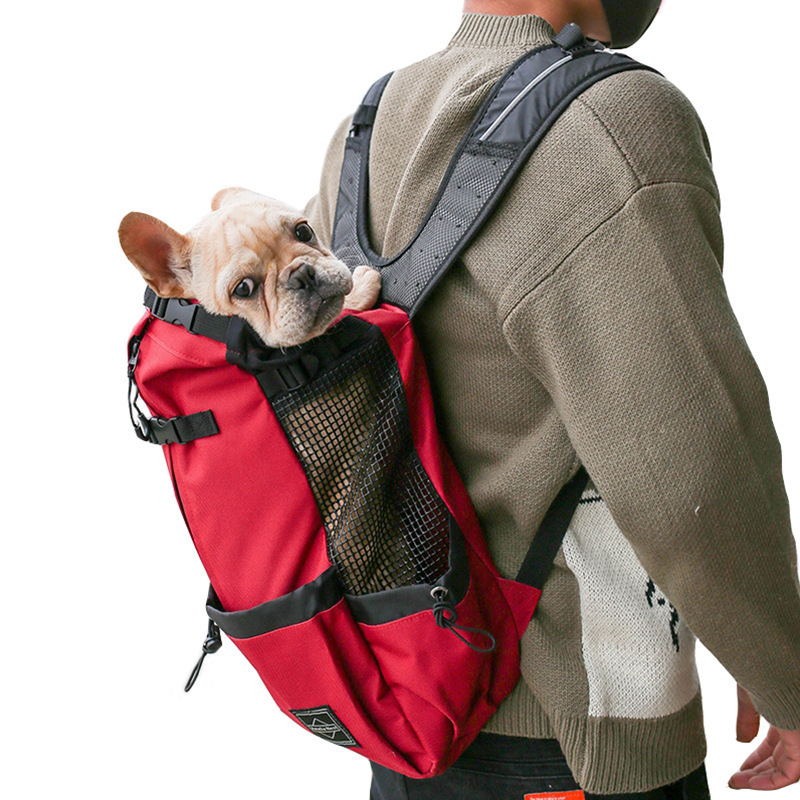 Pet Dog Carrier front facing adjustable breathable big dog backpack