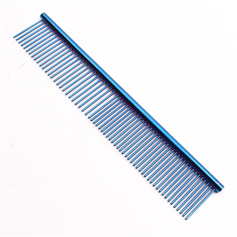 Colorful pet dog cat grooming stainless steel teeth dog comb color