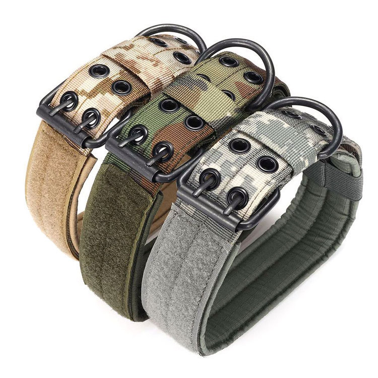 High quality multi color adjustable training nylon dog tactical collar