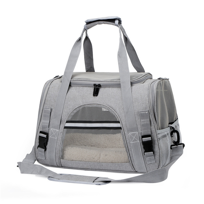 Soft sided puppy carrier airline approved collapsible cat carrier