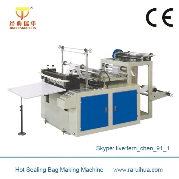 Double Decker Biodegradable Plastic Poly Garment Bag Making Machine