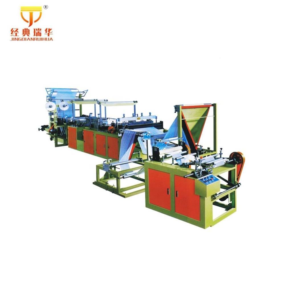 Ultrasonic Fully Automatic Sealing Non Woven Shopping D cut Plastic Bag Making Machine