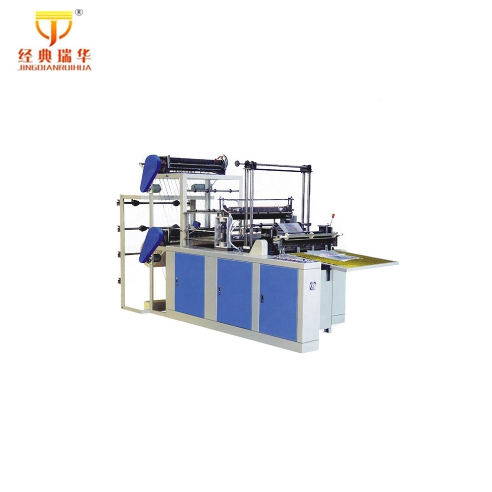 Double Decker Biodegradable Plastic Poly Garment Bag Making Machine