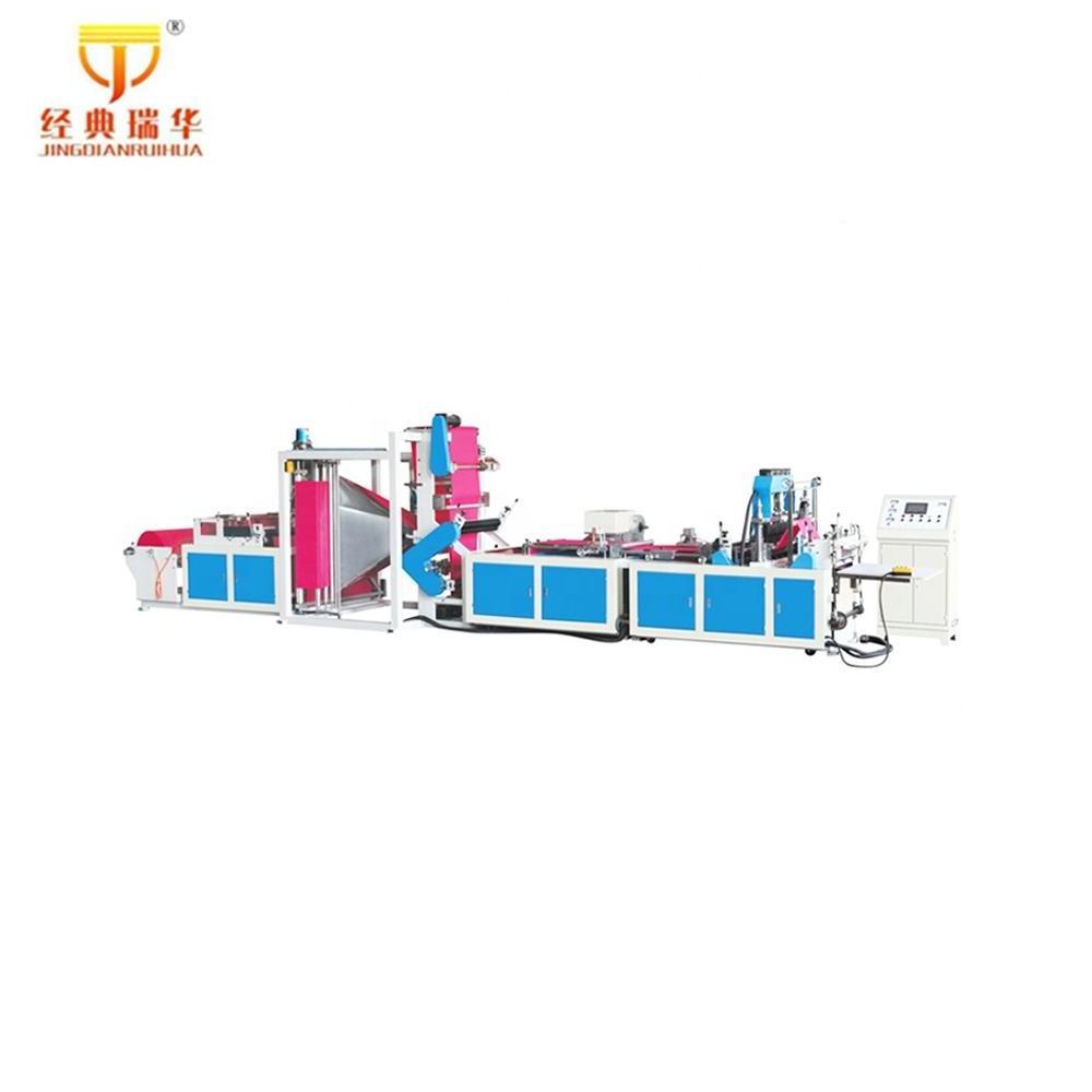 Ultrasonic Fully Automatic Sealing Non Woven Shopping D cut Plastic Bag Making Machine