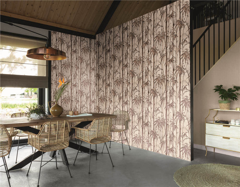 Germany Best Comfortable And Beautiful Wall Bamboo 10m x 1.06m Design Indoor Wallpaper For Living Room