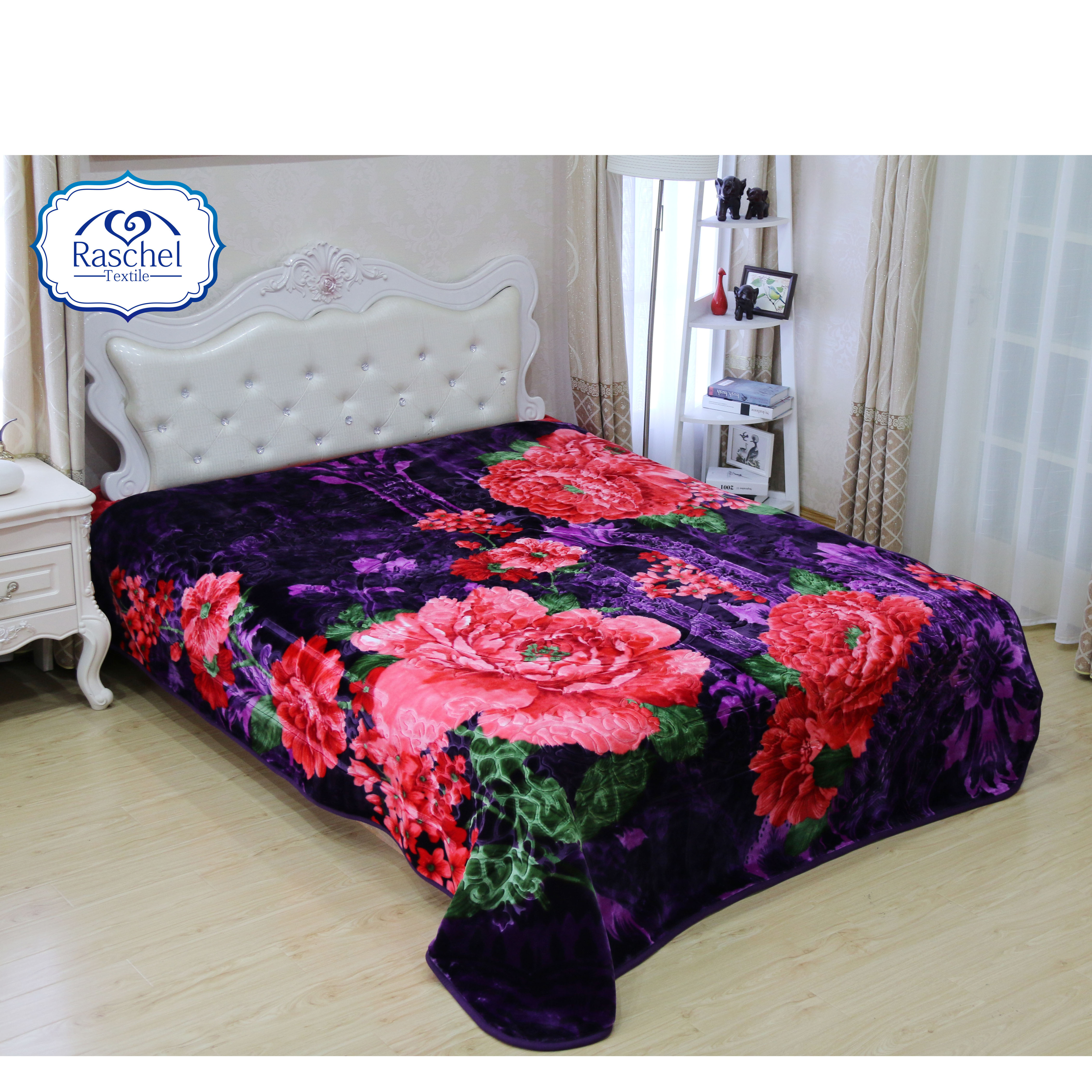 Wholesale Wuxi  Cheap 5kg/6kg Embossed Double Ply Mink Blanket Korean Style Blanket