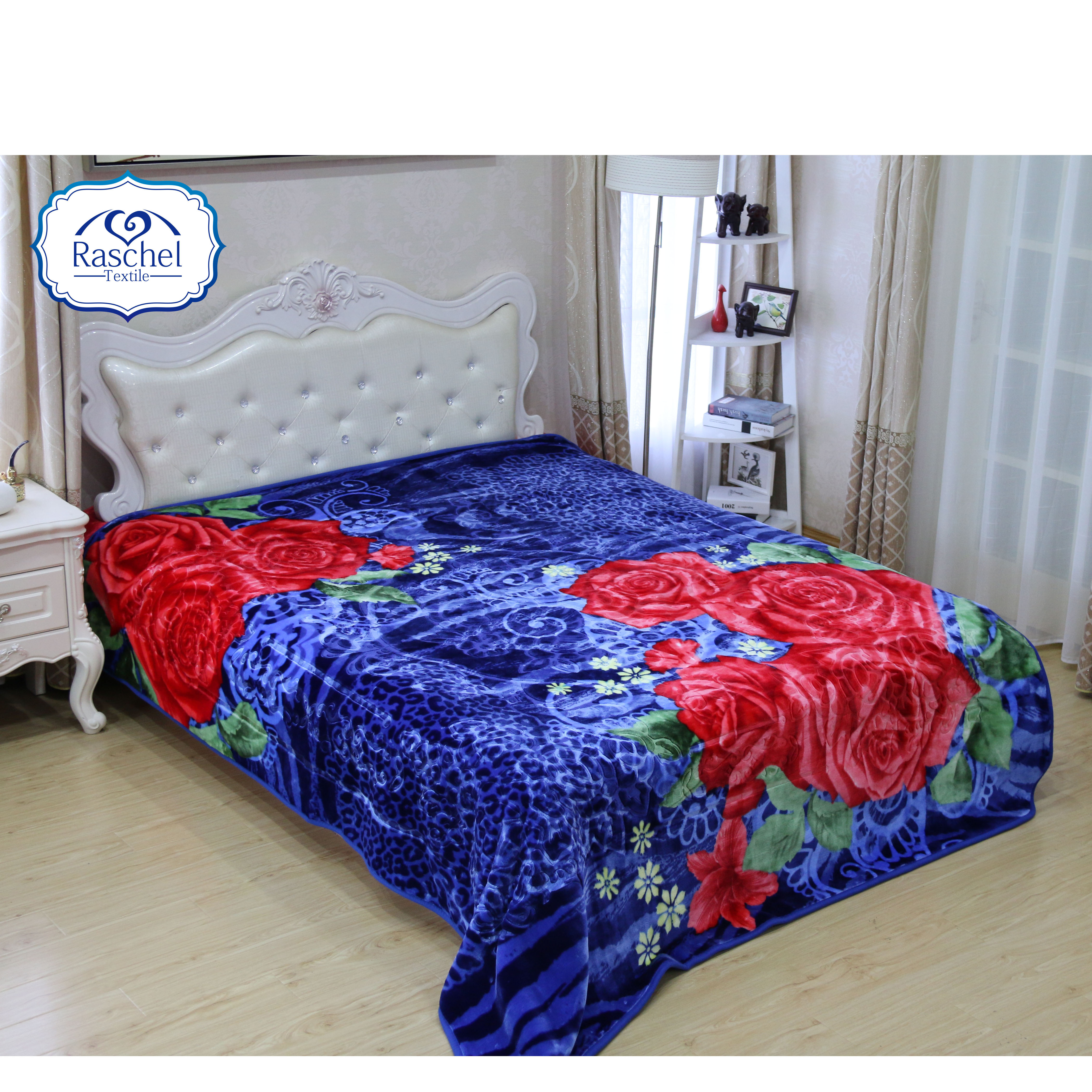 Wholesale Wuxi  Cheap 5kg/6kg Embossed Double Ply Mink Blanket Korean Style Blanket