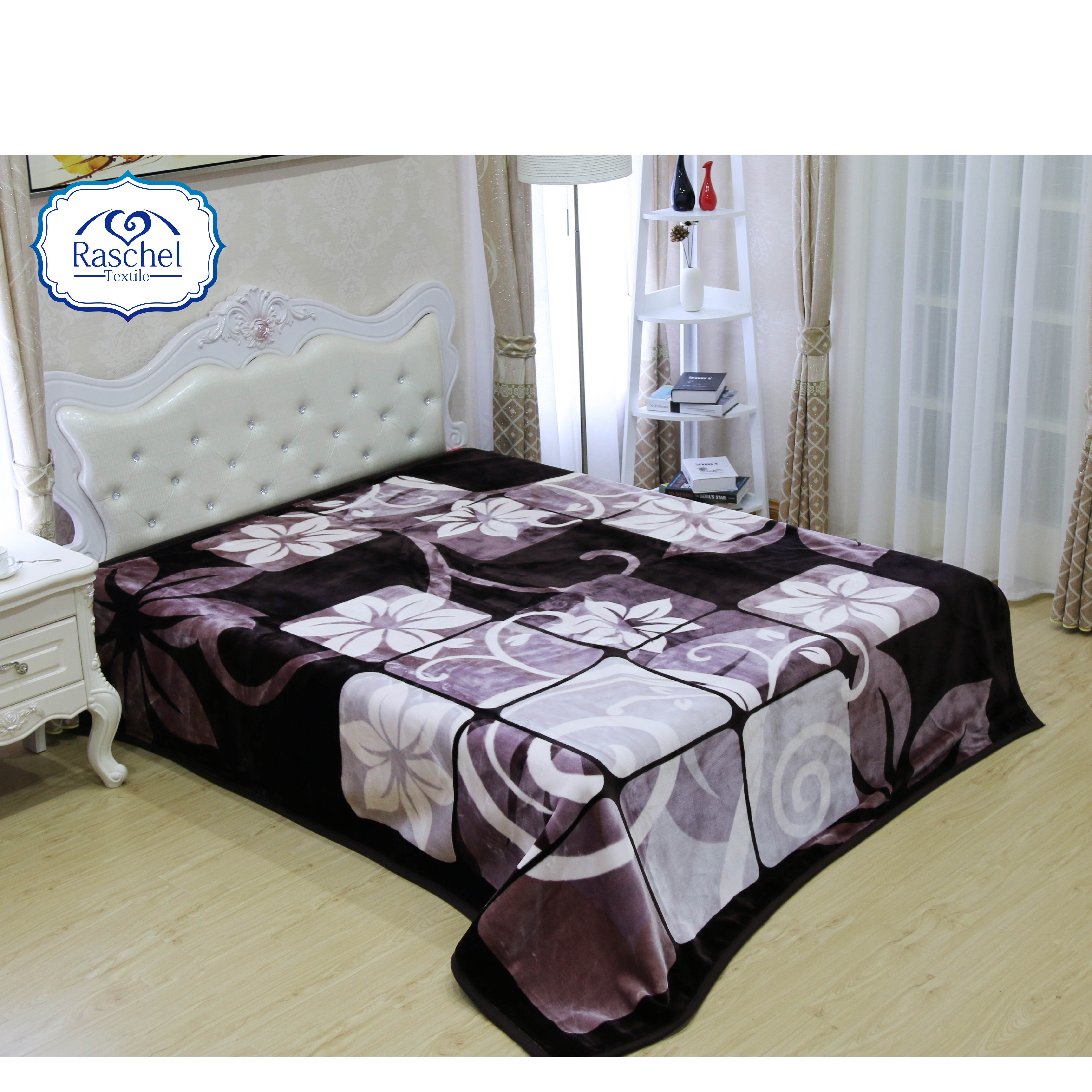 Hot Selling 100% Polyester Korean Style 1 Side Embossed Blanket