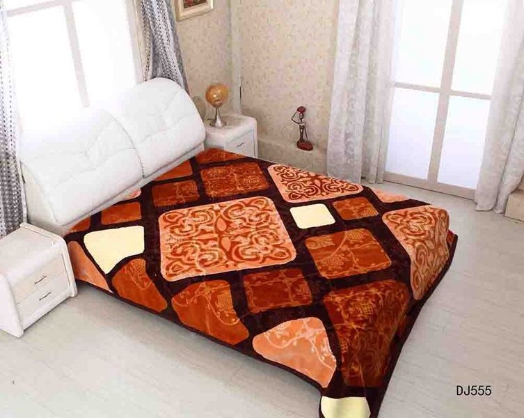 wuxi factory cheap embossed splaron korean  popular  design South African  raschel mink  blanket