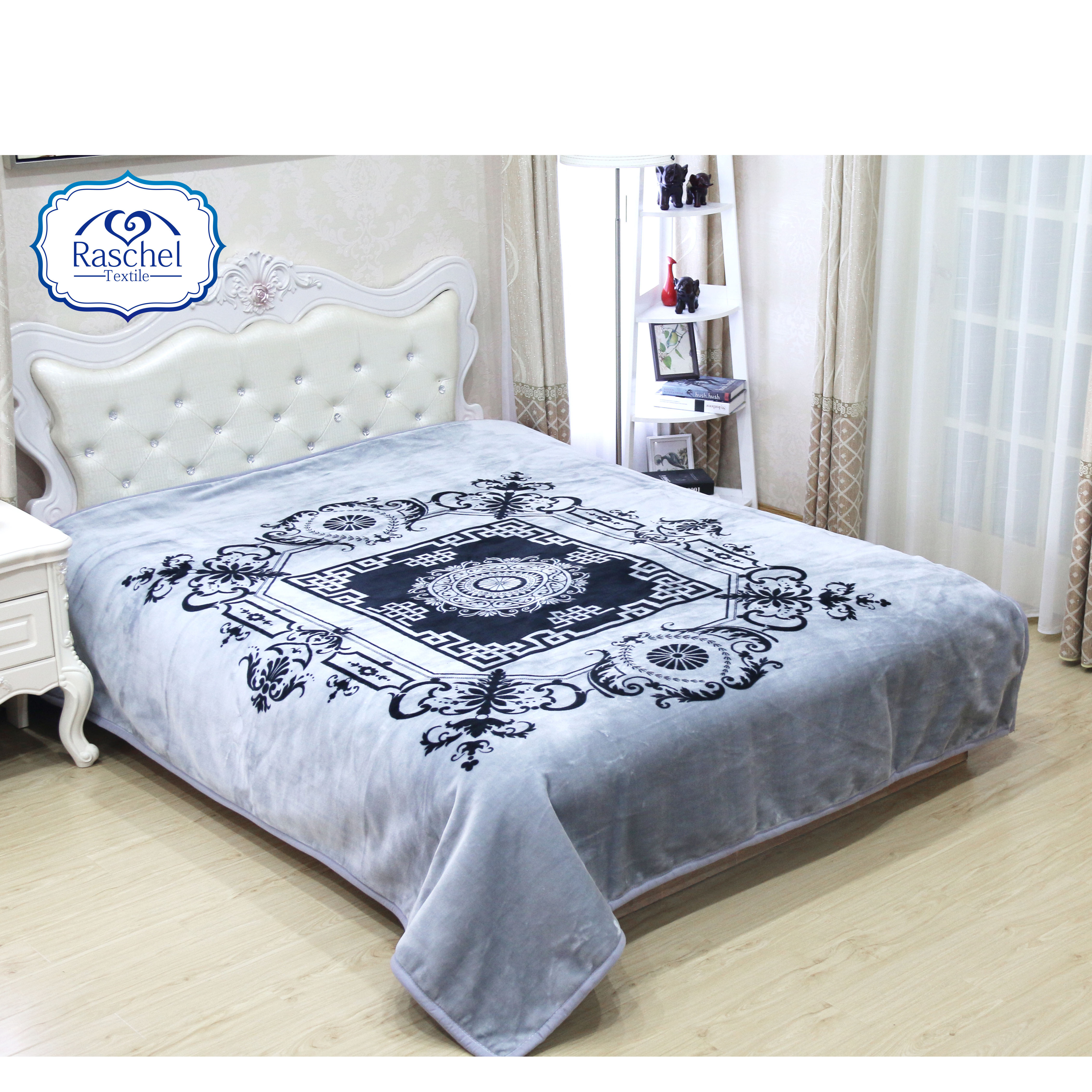 100% polyester Blanket,1Ply spanish style embossed 3.5kg cloudy blanket