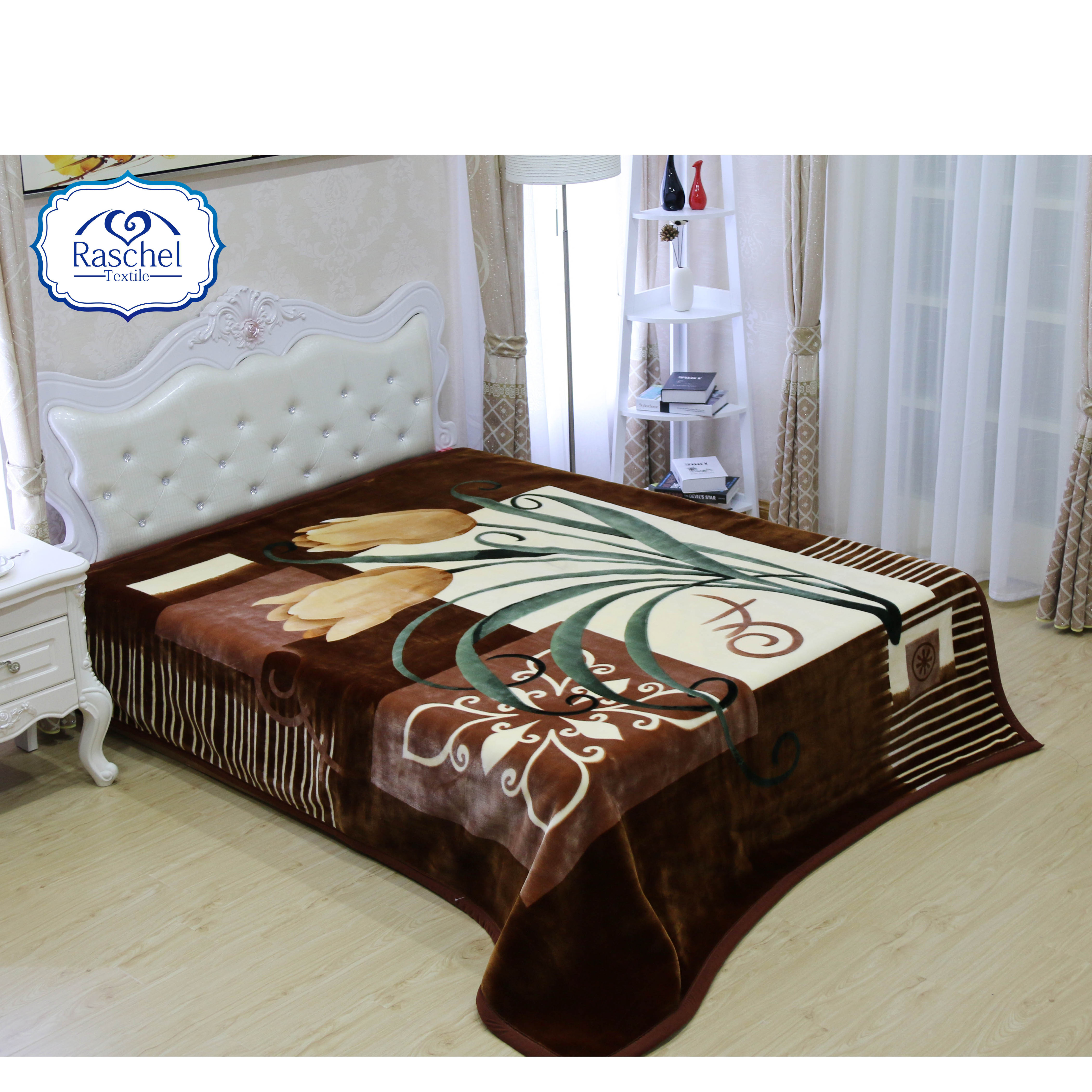 Hot Selling 100% Polyester Korean Style 1 Side Embossed Blanket