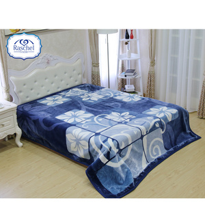 Hot Selling 100% Polyester Korean Style 1 Side Embossed Blanket