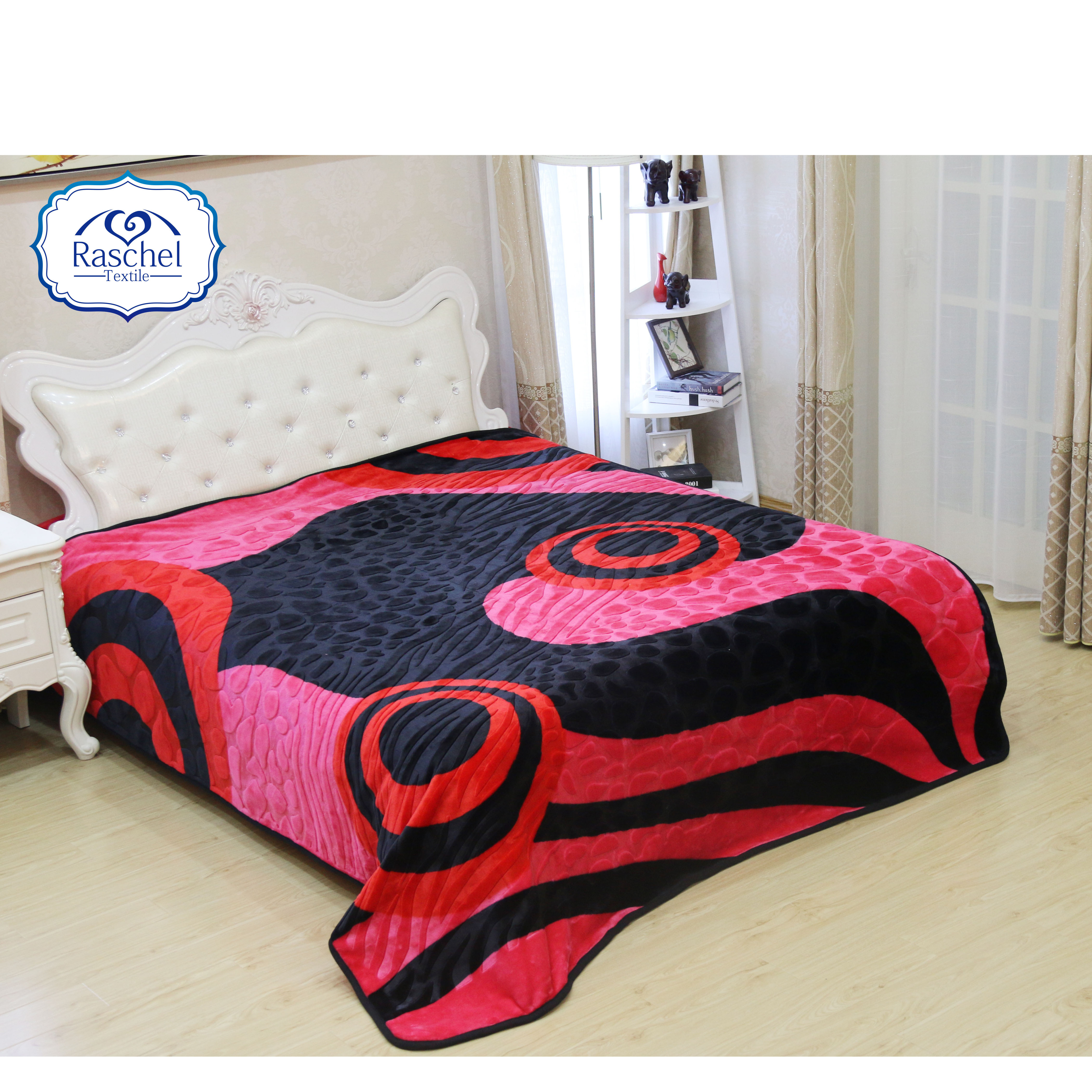 NEW design !  1ply 4kg/ 4.2kg/4.5kg/4.8kg embossed mink blanket for Albania/Bahrain market