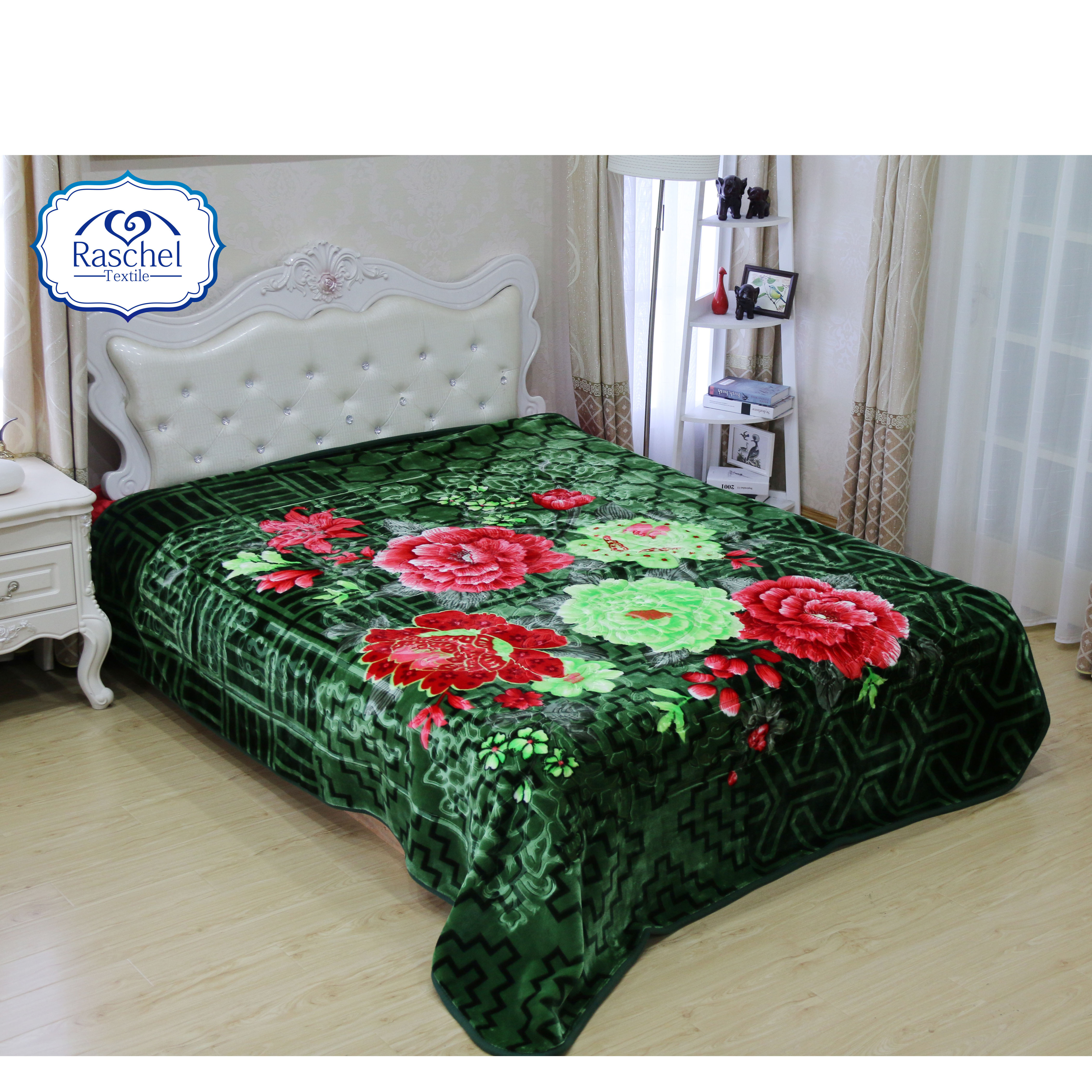 Wholesale Wuxi  Cheap 5kg/6kg Embossed Double Ply Mink Blanket Korean Style Blanket