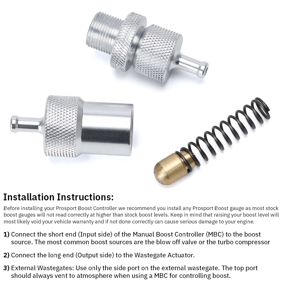 Manual boost controller (MBC) works on all turbocharged vehicles PQY3113