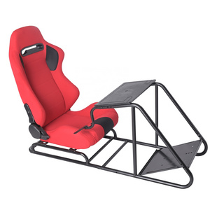 Racing seat Red Fabric With Double Rails Folded Racing Simulator Seat JBR1012A Gaming Chair Cockpit