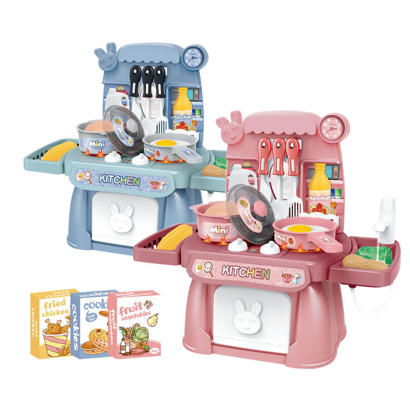 2022 Mini Kitchen Toys Set Preschool Toy Kids Play Baby House Cooking Table Pretend Play Kitchen Play set Toys For Kids