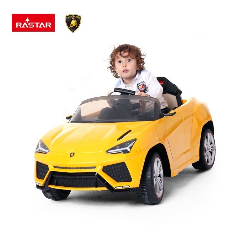 Rastar Plastic Ride on Toy Car Lamborghini Urus Licensed 2.4G Battery Baby Car For 3 4 5 6 7 8 Years Boys Yellow Red Colour 12V