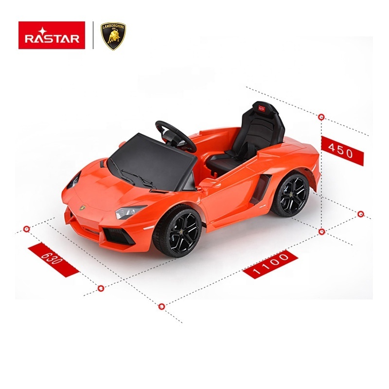 Rastar Toys for Kids Plastic Cars Ride on Toy Lamborghini Licensed Baby Plastic Cars for 3 to 8 Years Kids Girl 6V 7ah Lead-acid