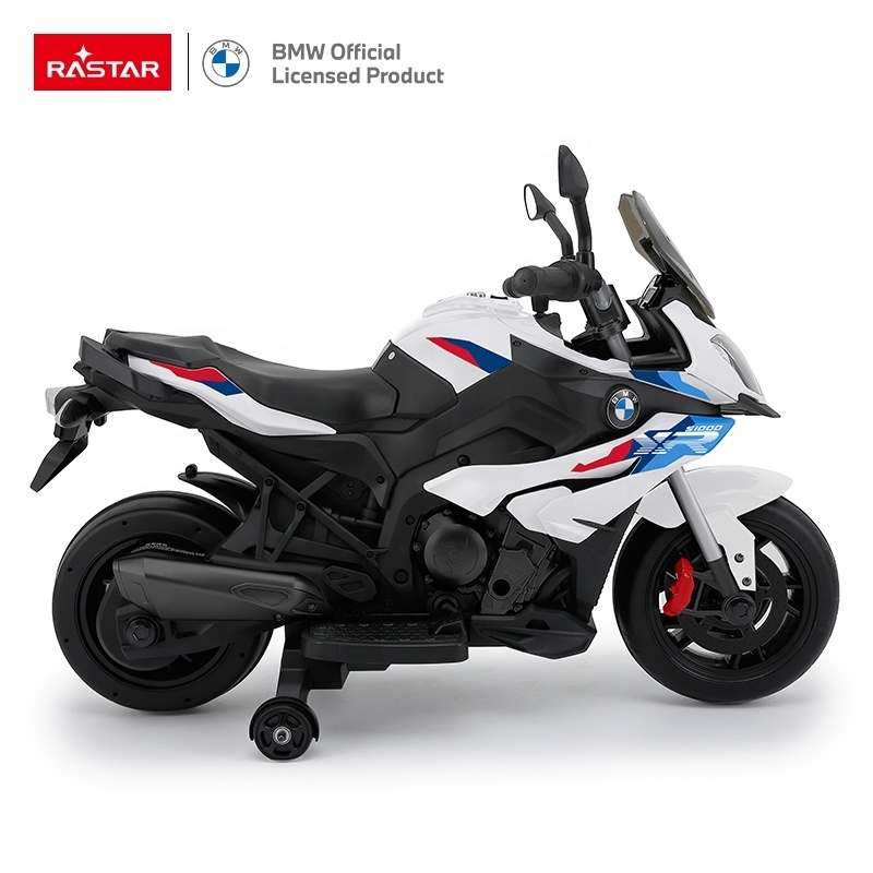 Rastar Plastic Toys Fancy Design Child  BMW Licensed Motorcycle for Kids 3 to 8 Years Boys Electric Motorbike White 12V 7AH Car