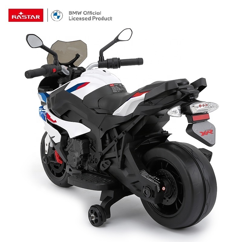 Rastar Plastic Toys Fancy Design Child  BMW Licensed Motorcycle for Kids 3 to 8 Years Boys Electric Motorbike White 12V 7AH Car