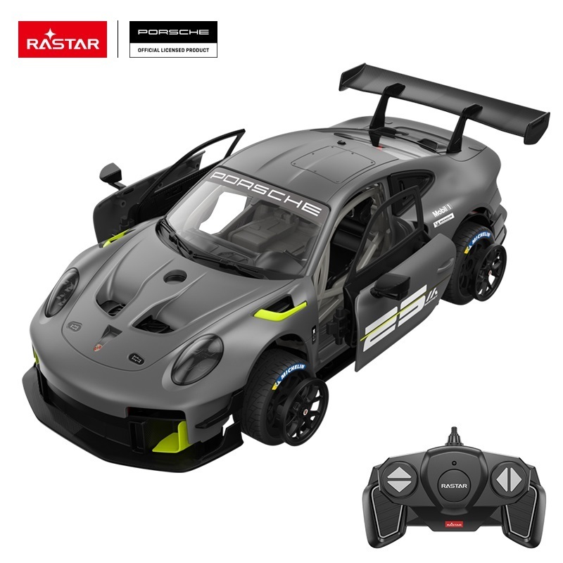 Rastar 1:18 Porsche Licensed 911 GT2 RS Clubsport 25 STEM Radio Control Toys RC Remote Control Toy Car DIY Assembly Kit for Kids