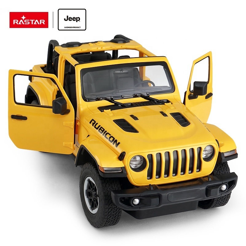 Rastar Remote Control Car With LED Lights Juguete Carros A Control Remoto Coches RC Car Toys Doors Opened by Hand JEEP Licensed