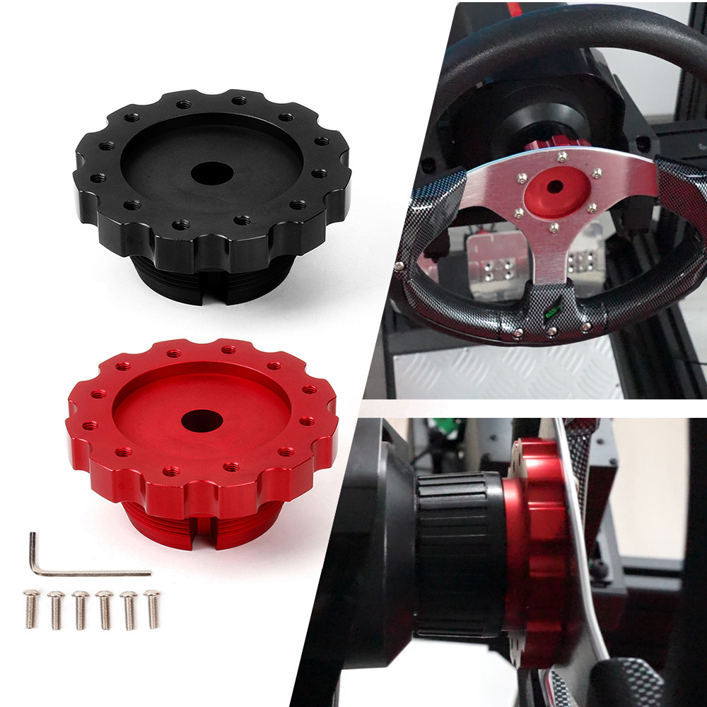 Aluminum Steering Wheel Hub Adapter 74mm Sim Racing Gaming Steering Wheel Adapter Converter for PXN V10