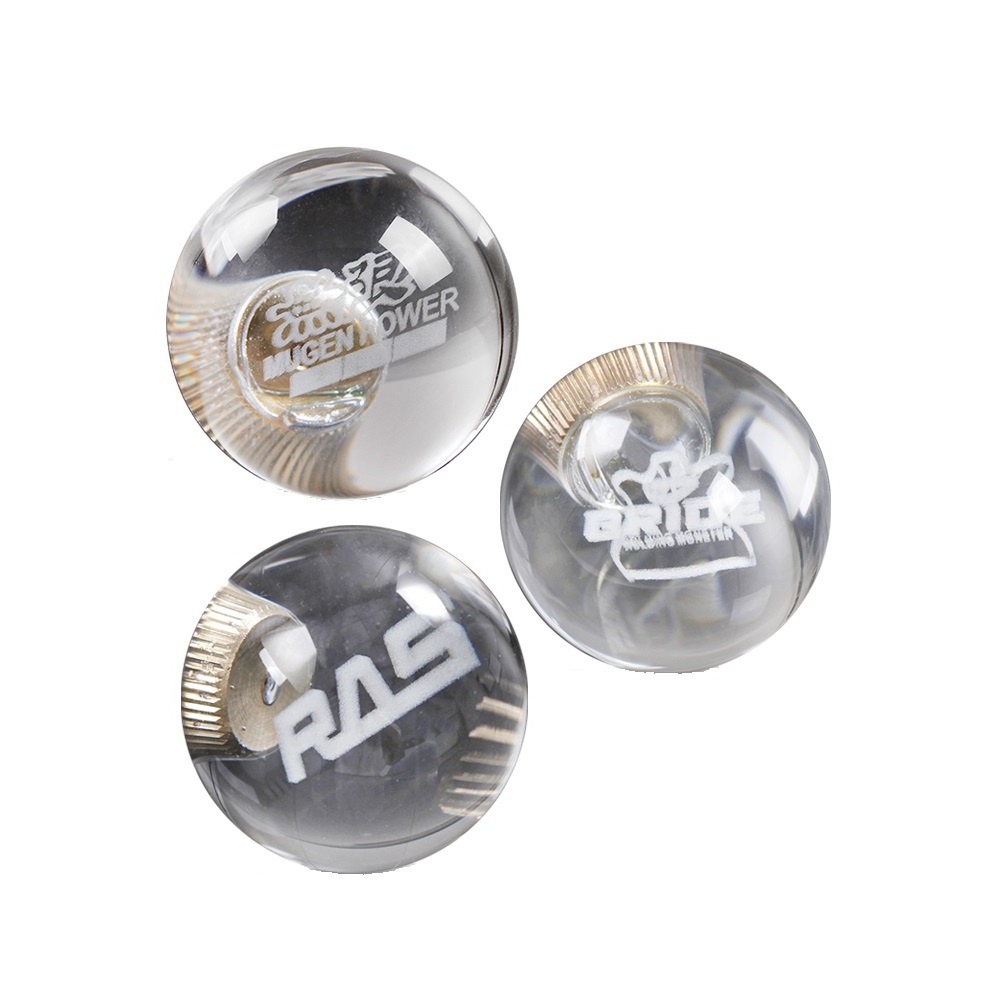 MUGEN POWER BRIDE Car Transparency Crystal Ball Gear Head Shift Knob