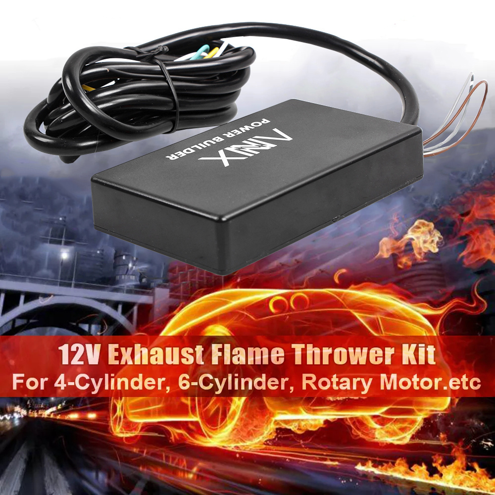 12V Exhaust Flame Thrower Kit Car Ignition Rev Limiter Control Fire Chip Drift Fire Shooting Exhaust