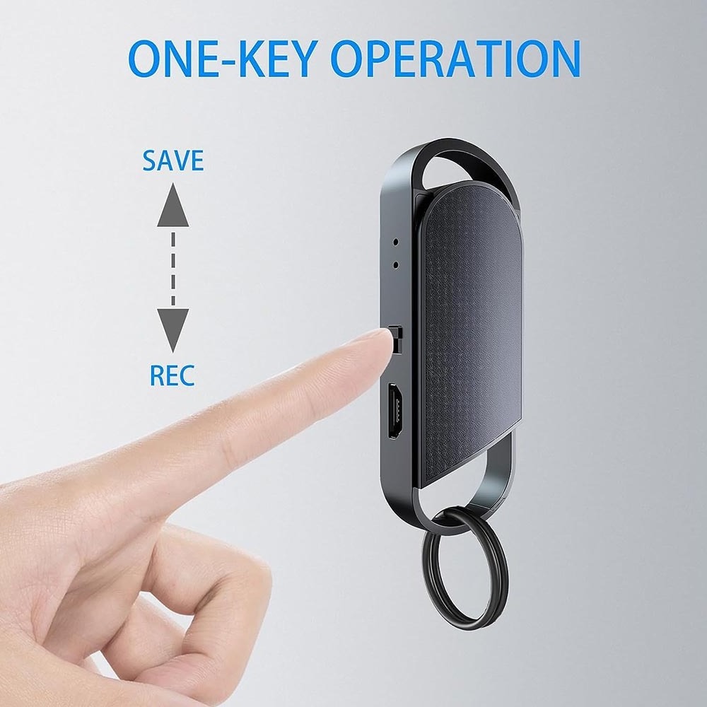 USB Voice Activated Recorder Keychain Mini Dictaphone Professional Sound Recording MP3 Flash Drive Audio Recorder PQ107