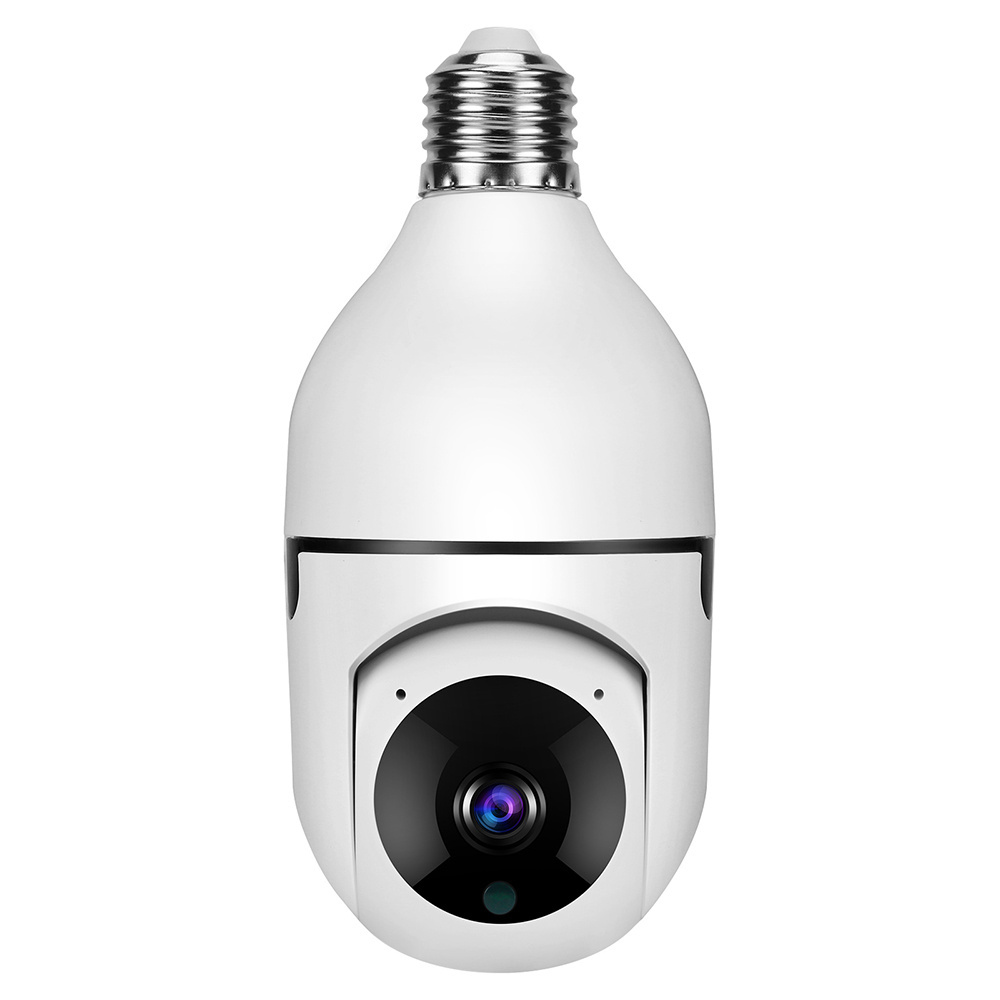 1080P WiFi Home Bulb Camera System Screw Base Wireless Home Surveillance Cameras 360 Degree Panoramic View Lens Night Vis CC203