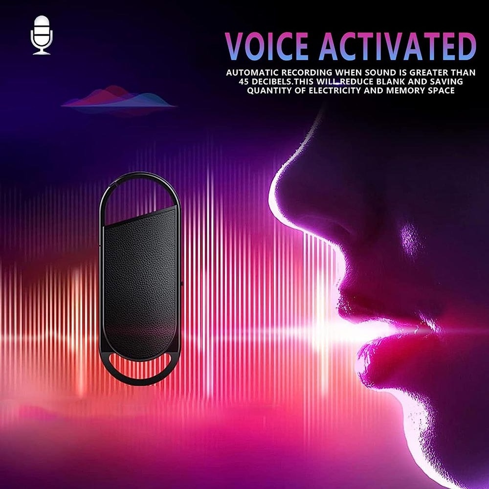 USB Voice Activated Recorder Keychain Mini Dictaphone Professional Sound Recording MP3 Flash Drive Audio Recorder PQ107