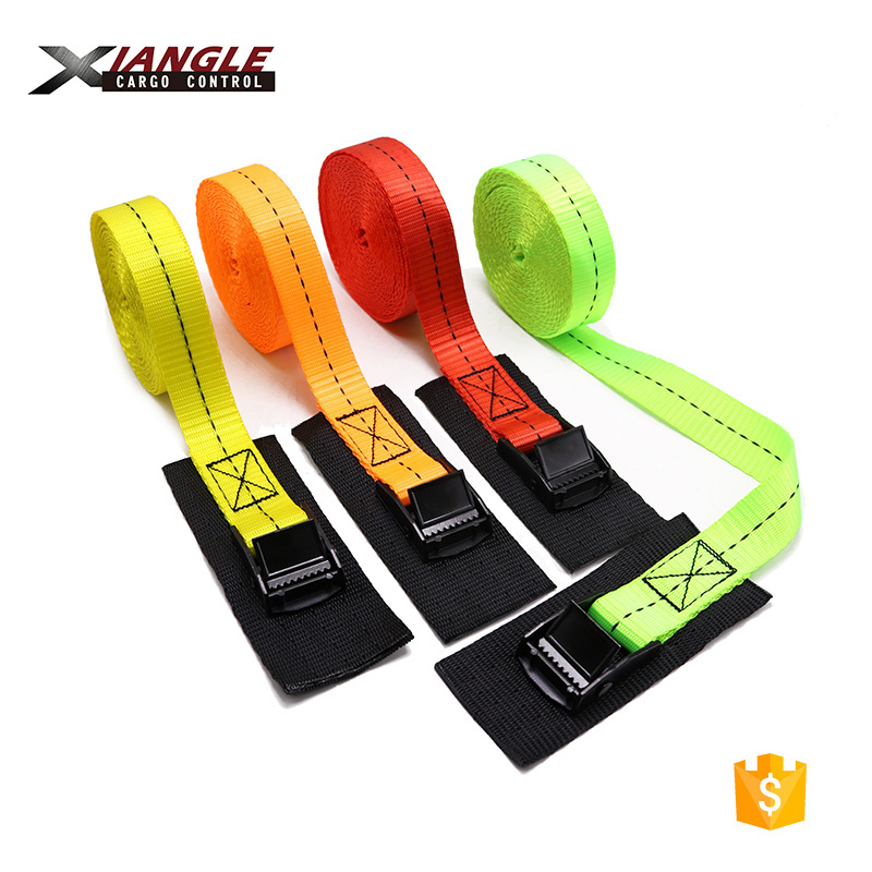 Wholesale 25mm 1m 3m 4m 250kg capacity cam buckle belt tie down straps and easy quick release tie down strap with gasket