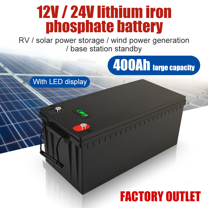 High quality solar system 24V 12V LifePo4 battery 25.6V 100 150 200 300Ah lithium ion battery travel caravan battery pack