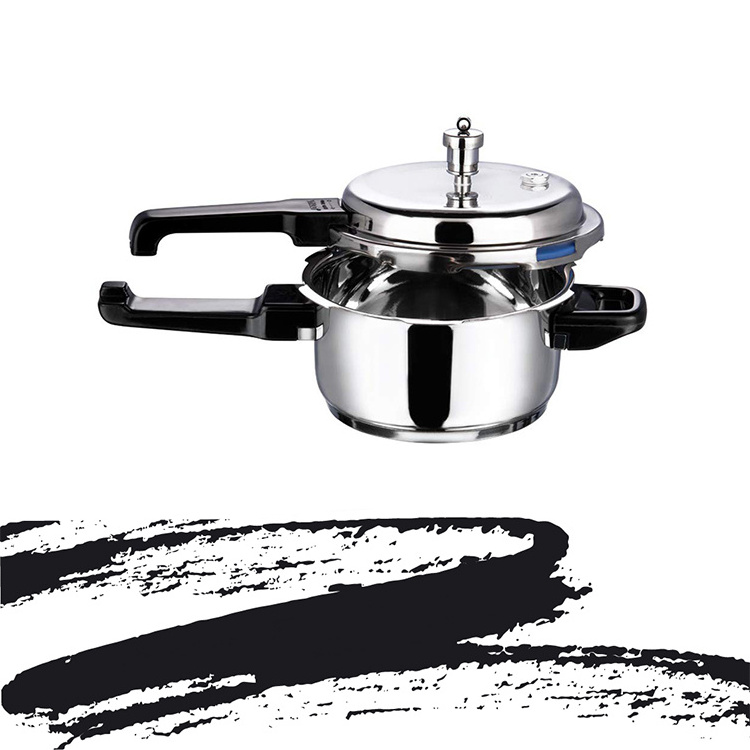 Indian Manufacturer Pressure Cooker Commercial Stainless Steel Induction Friendly Food Grade Stainless Steel Pressure Cooker