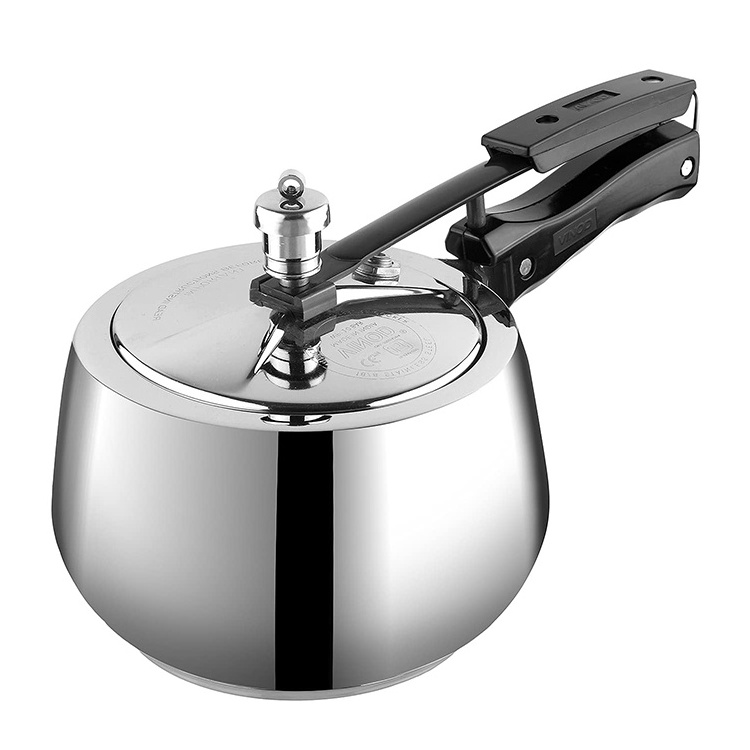 Indian Manufacturer Pressure Cooker Commercial Stainless Steel Induction Friendly Food Grade Stainless Steel Pressure Cooker