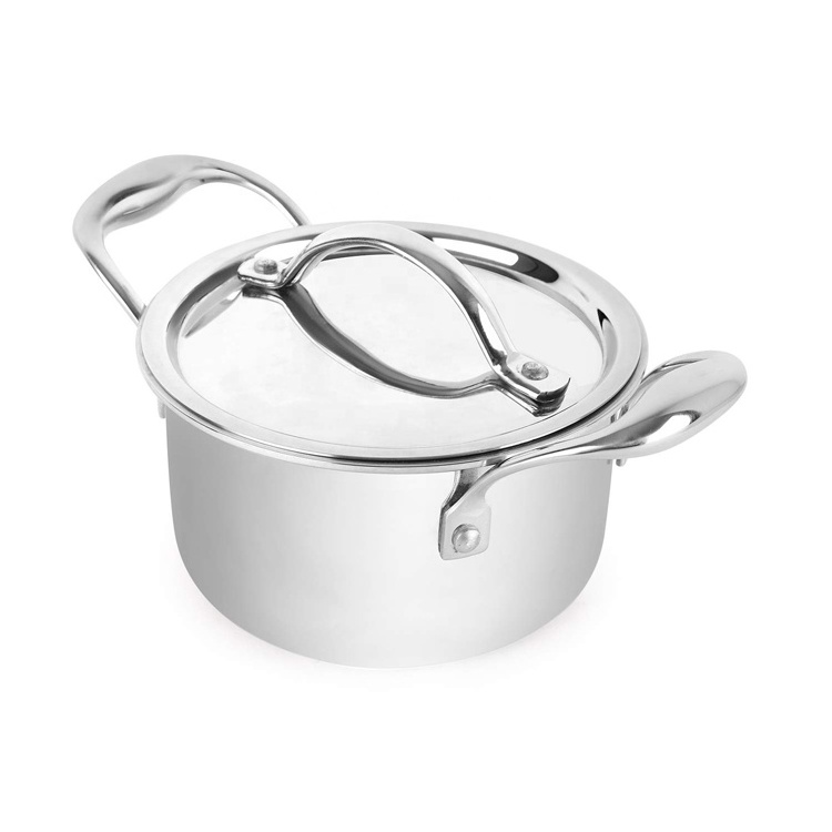 Wholesale Kitchen Cookware Stainless Steel Small Cooking Pot Stainless Steel Cooking Pot With Lid For Sale