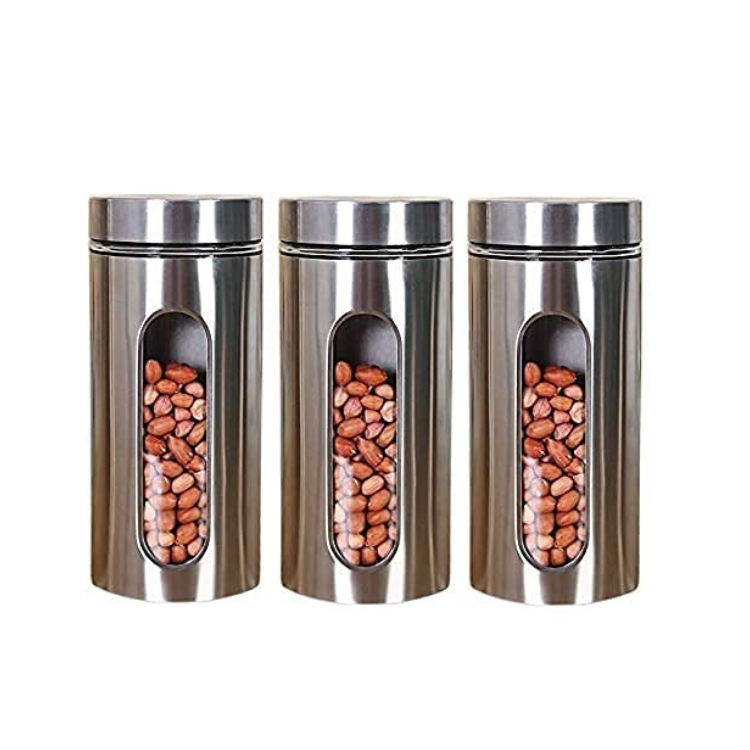 2022 New Arrival Vacuum Canister For Coffee Food Storage Premium Stainless Steel Container Jar For Kitchen On Sale