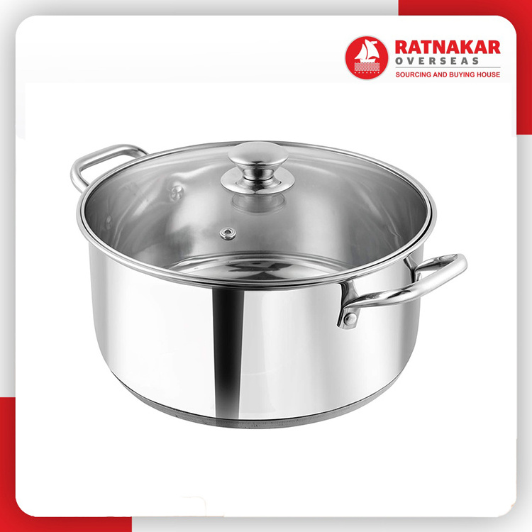 Wholesale Kitchen Cookware Stainless Steel Small Cooking Pot Stainless Steel Cooking Pot With Lid For Sale